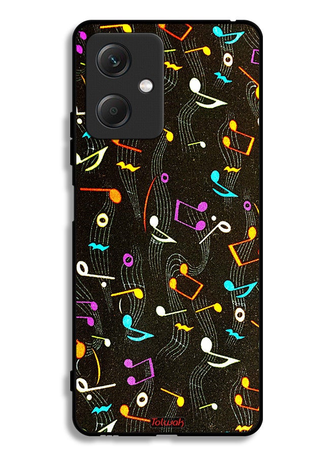 Tolwak Xiaomi Redmi Note 12 Protective Case Cover Music Fabric Pattern - Image 2
