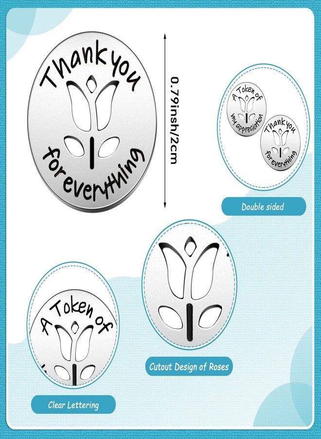 Hotop 24 Pcs Token of Appreciation Coins Kindness Coins Appreciation Tokens Student Awards Student Incentives Metal Coins Thank You Coin for Kids Behavior School Supplies Employees Random Acts of Kindness - Image 2