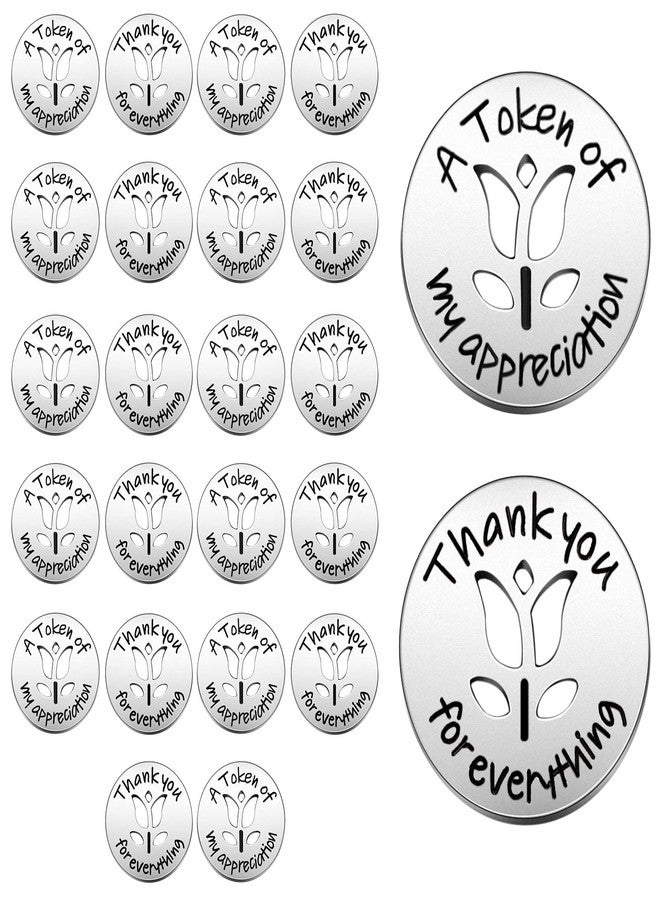 Hotop 24 Pcs Token of Appreciation Coins Kindness Coins Appreciation Tokens Student Awards Student Incentives Metal Coins Thank You Coin for Kids Behavior School Supplies Employees Random Acts of Kindness - Image 1