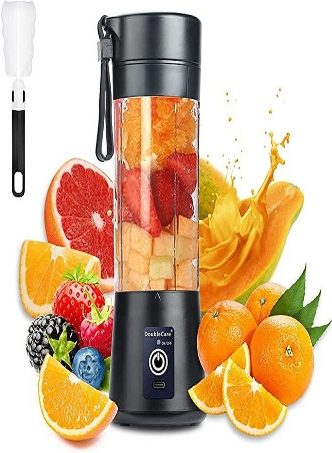 2 pcs Portable Blender Cup Electric USB Juicer Blender Mini Blender Portable Blender For Shakes and Smoothies, juice 380ml Six Blades Great for Mixing - Image 3