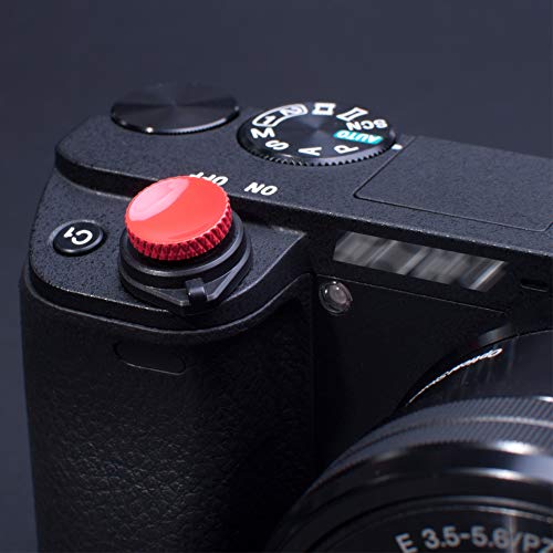 VKO Camera Soft Release Shutter Button Cap for ZV-1 ZV1 RX100M7 RX100M6 RX100M5 RX100M4 RX100M3 A6000 A6100 A6300 A6400 A7R A7S A7 Flat Surface Cameras Shutter Button Red(2 Pack) - Image 5