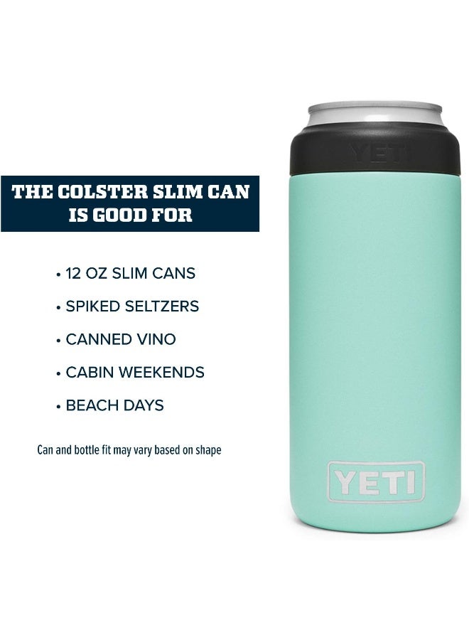 YETI Rambler Colster Slim, Stainless Steel, Can Insulator, Seafoam, 250ml - Image 4