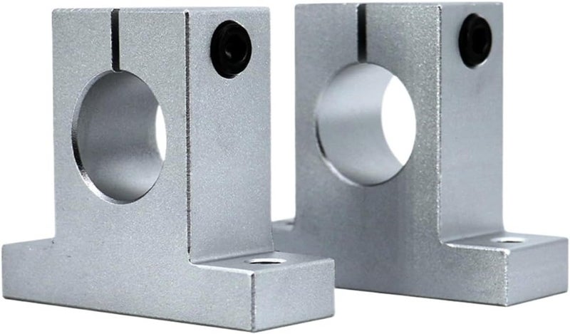 SK25 Linear Guide Shaft Support Bearing Side Block Set for 3D Printer 2 Pieces - Image 1