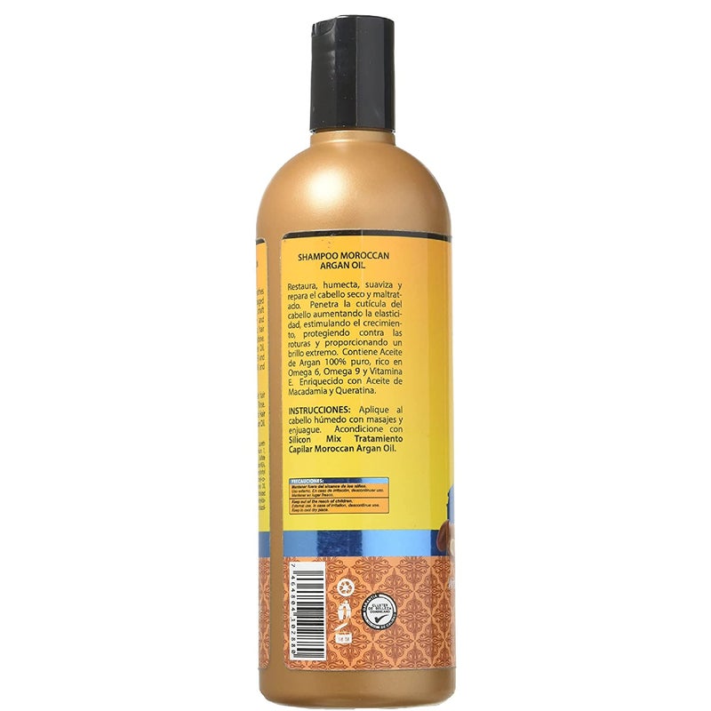 Silicon Mix Moroccan Argan Oil Shampoo + Hair Treatment 16oz "Set" - Image 4