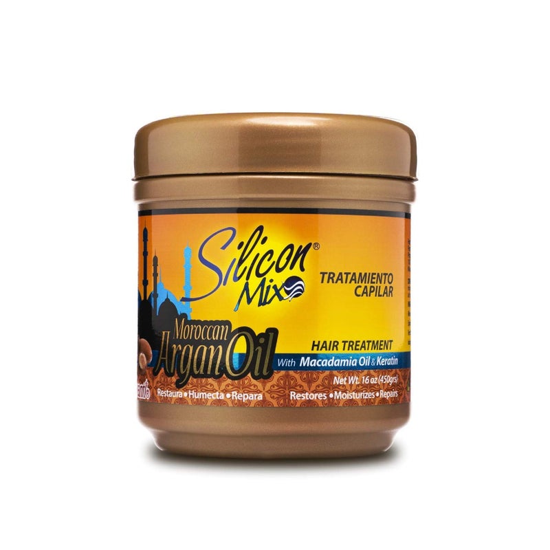 Silicon Mix Moroccan Argan Oil Shampoo + Hair Treatment 16oz "Set" - Image 3