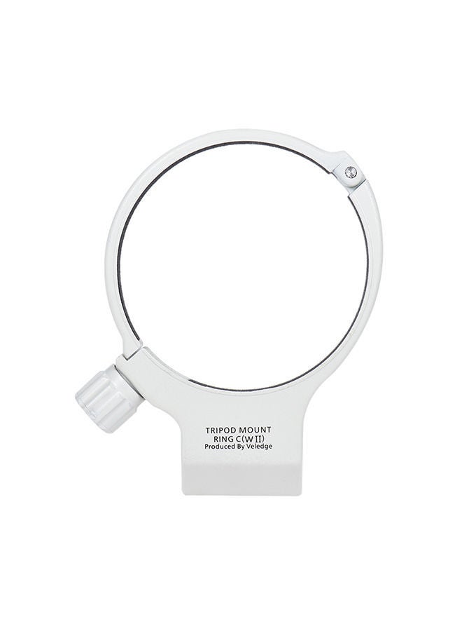 NIBEMINENT Tripod Collar Mount Lens Ring White  - Image 1