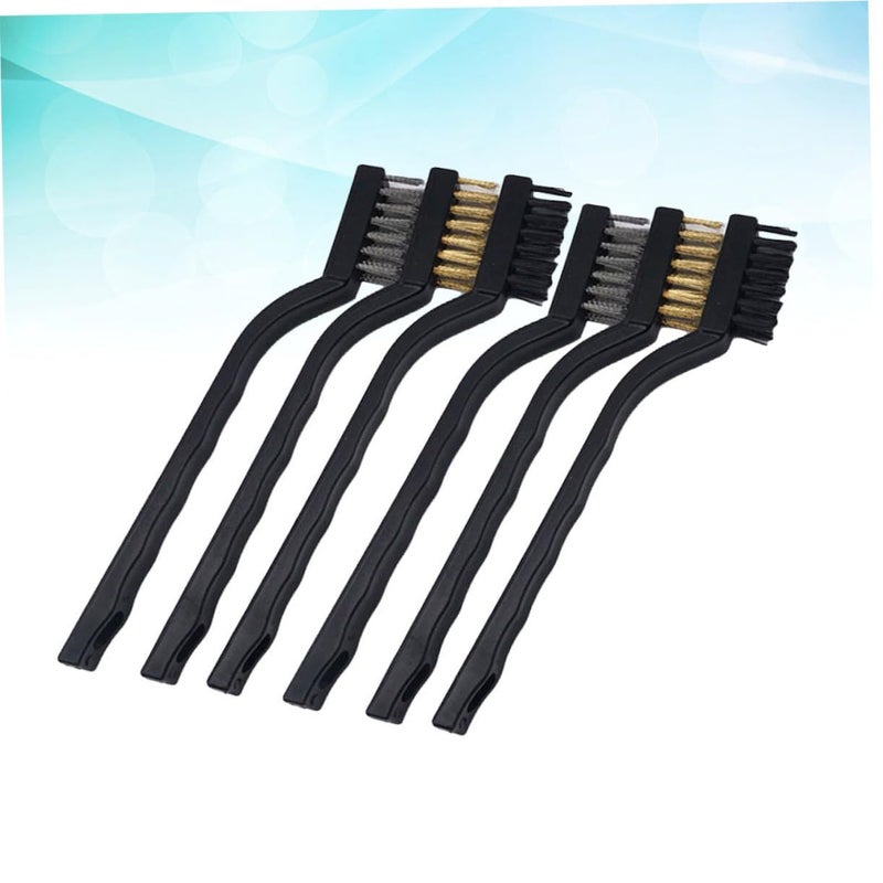 3D Printer Nozzle Brush Set 2 Pack Copper Iron Nylon Wire Hot Bed Cleaner - Image 4