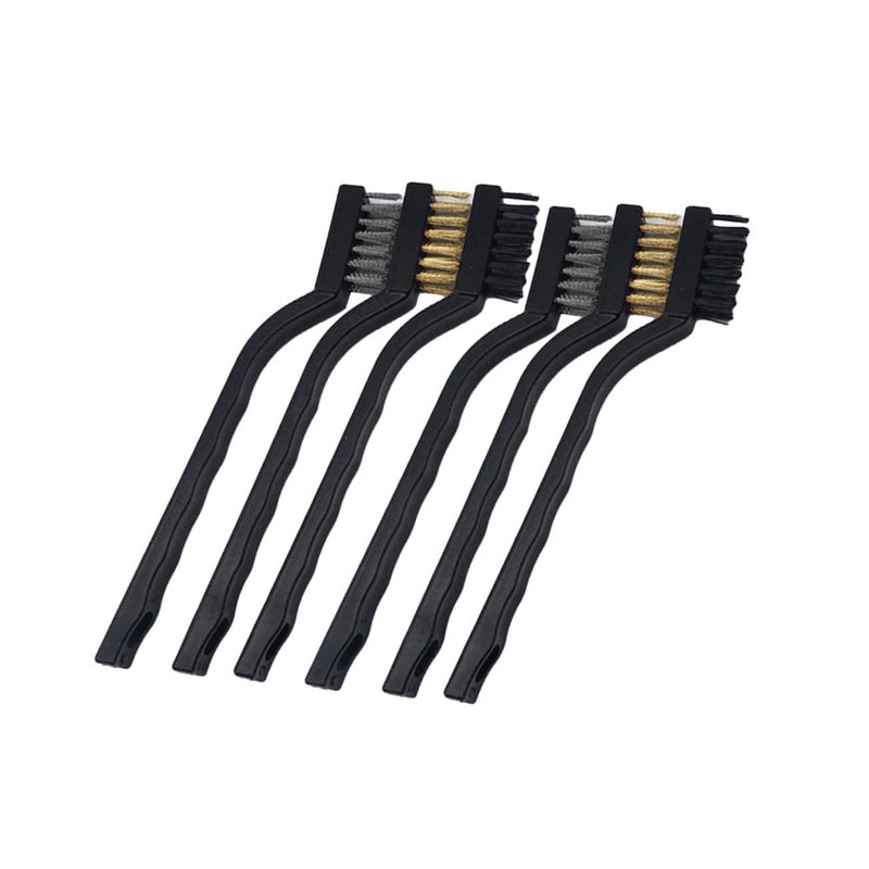 3D Printer Nozzle Brush Set 2 Pack Copper Iron Nylon Wire Hot Bed Cleaner - Image 5