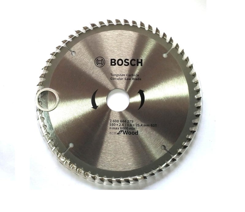 BOSCH Professional Circular Saw Blade For Wood 7'' / 180mm Dia, 25.4mm Bore, 60 Teeth, Pack Of 1 - Image 2