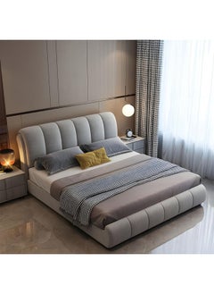 Poppins Home Affordable Fabric Bed  Stylish & Comfortable in Mini, Queen, King & Super King Sizes (Without Mattress) (160x200cm)  - Image 4
