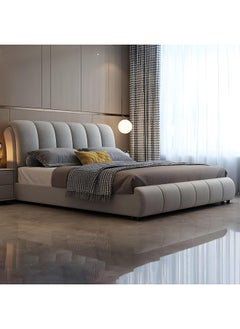 Poppins Home Affordable Fabric Bed  Stylish & Comfortable in Mini, Queen, King & Super King Sizes (Without Mattress) (160x200cm)  - Image 1