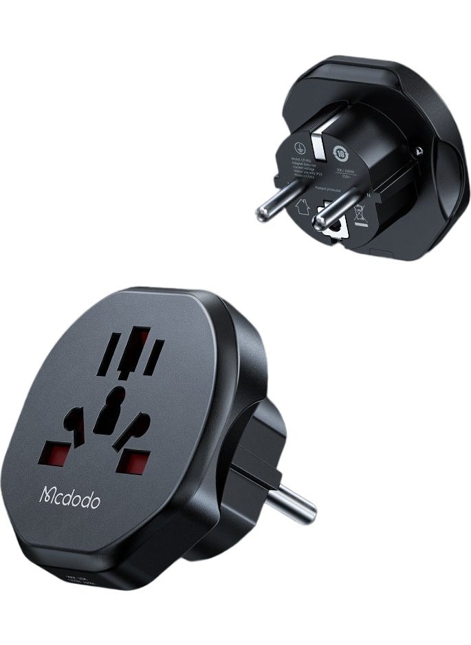 Mcdodo CP-4550 Socket Converter - Universal Travel Adapter - Black  - Image 2