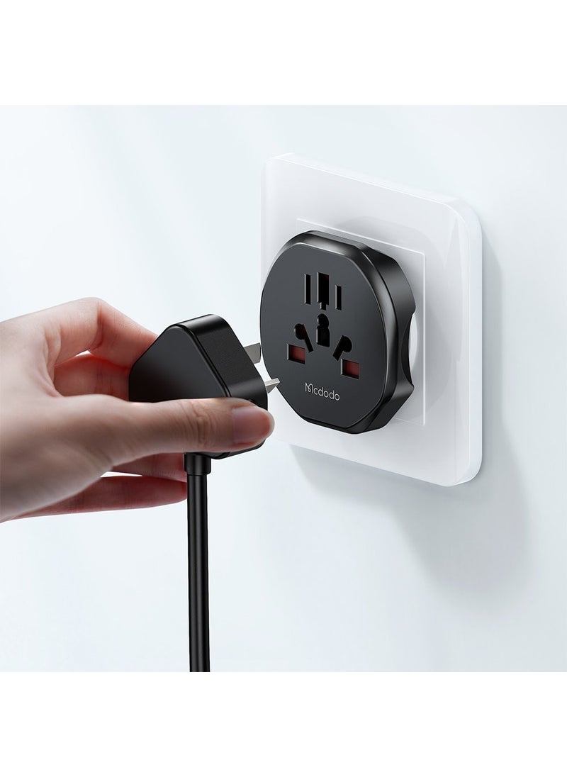 Mcdodo CP-4550 Socket Converter - Universal Travel Adapter - Black  - Image 3