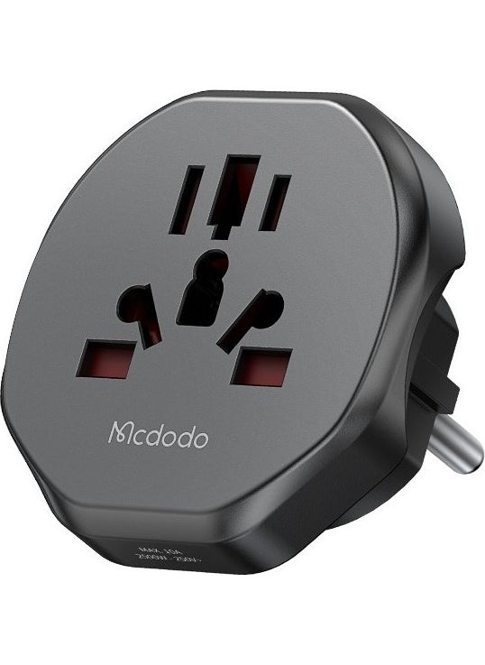 Mcdodo CP-4550 Socket Converter - Universal Travel Adapter - Black  - Image 1
