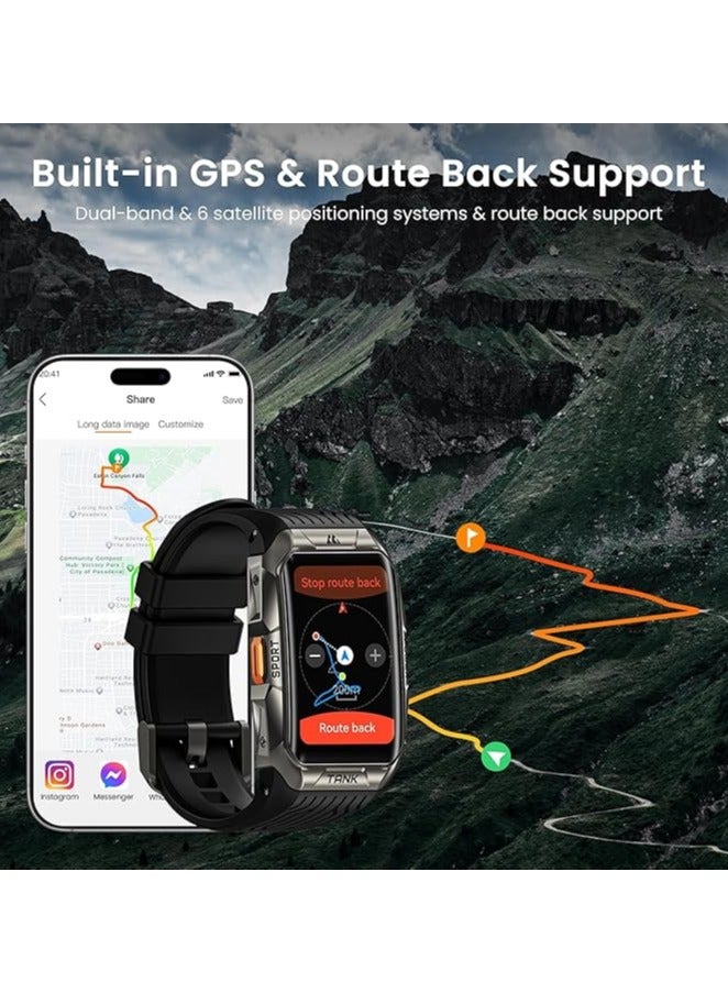 KOSPET Tank X2 Ultra Smart Watches for Men Women GPS Black,sliver  - Image 4