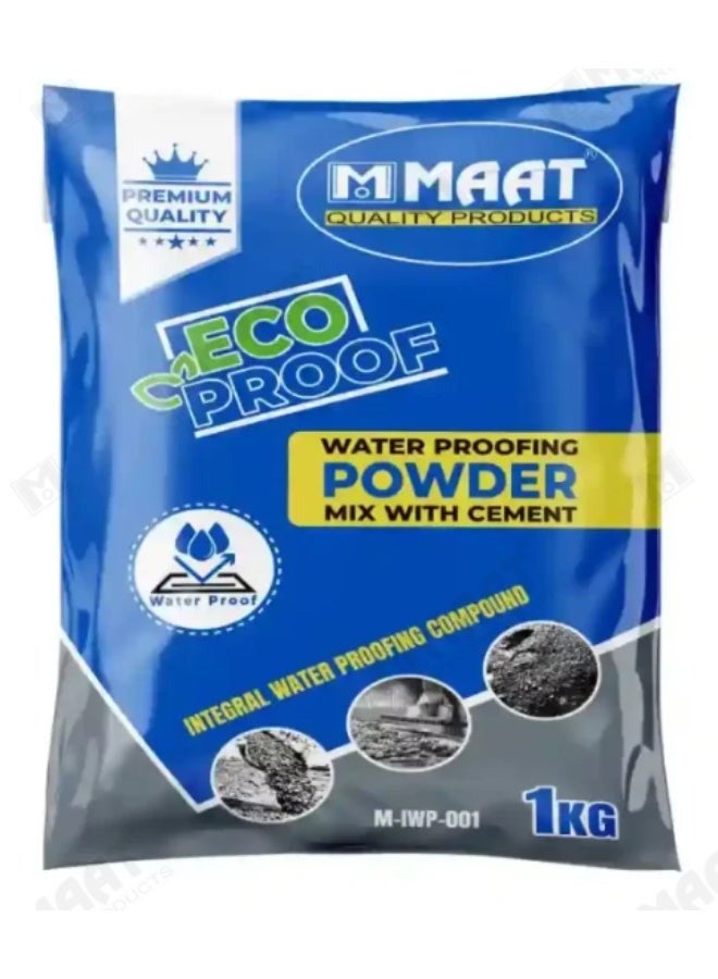 مسحوق عزل مائي متكامل MAAT Eco Proof M-IWP-001، 1 كجم