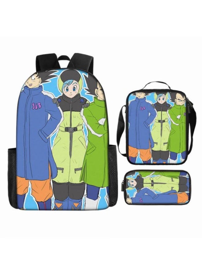 عام حقيبة الظهر المطبوعة الشائعة - مجموعة حقيبة الظهر المكونة من ثلاث قطع (يمكن استخدامها للطلاب والأطفال والأصدقاء للنزهات وتسلق الجبال وما إلى ذلك) - 80 - Image 2
