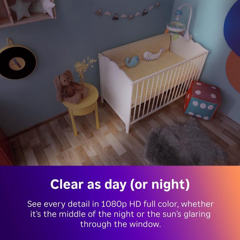Roku Indoor Camera - Home Security - 2-Pack - Wired Security Camera & Pet Monitor with 1080p HD Color Night Vision, Works with Alexa & Google, Motion & Sound Detection, WDR & WiFi 6 - Image 4