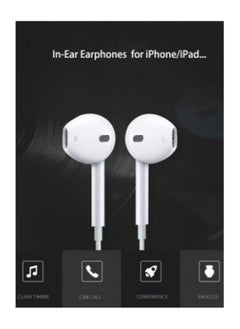 Generic Wired In-Ear Earphones With Remote And Mic For Apple iPhone  - Image 2