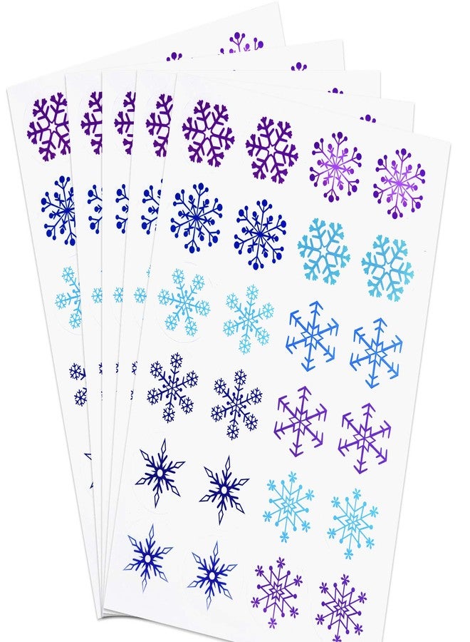 TUPARKA 960 Pcs Snowflake Stickers for Frozen Birthday Party Supplies, Christmas Winter Birthday Party Decor Craft Supplies,12 Different Designs - Image 1