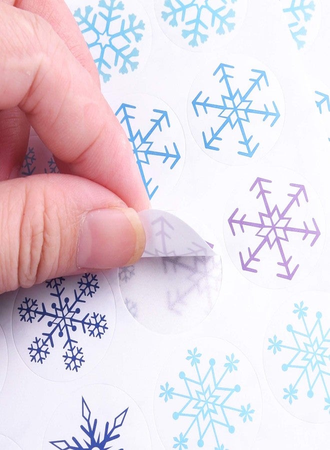 TUPARKA 960 Pcs Snowflake Stickers for Frozen Birthday Party Supplies, Christmas Winter Birthday Party Decor Craft Supplies,12 Different Designs - Image 3