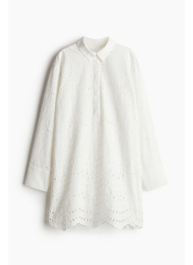 H&M Broderie anglaise shirt dress