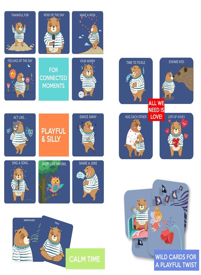Chalk and Chuckles Bedtime Bear Game, Fun Card Game for Kids Ages 4-8, Toddlers, Preschool Children Interactive Play with Parent, Easter Gifts - Image 4