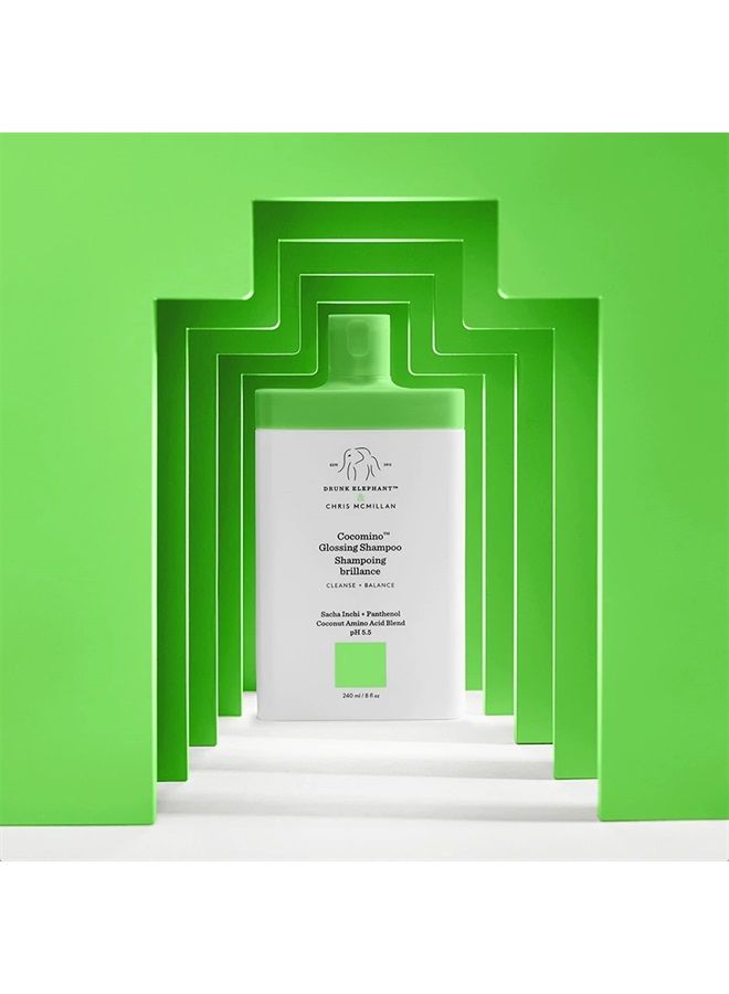 Drunk Elephant Cocomino Glossing Shampoo. Sulfate-Free and Color-Safe Gentle Shampoo for Hair and Scalp (240 mL / 8 Fl Oz) - Image 2