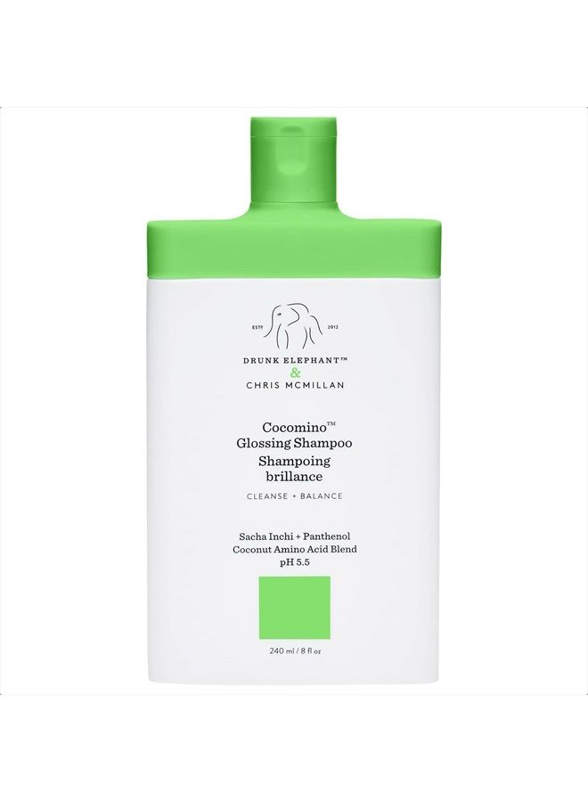 Drunk Elephant Cocomino Glossing Shampoo. Sulfate-Free and Color-Safe Gentle Shampoo for Hair and Scalp (240 mL / 8 Fl Oz) - Image 1