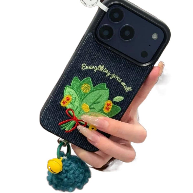 غطاء واقي | Single Shell | سيليكون | تصميم تطريز | حماية من السقوط | مقاوم للصدمات لـ iPhone 16 / 16 Plus / 16 Pro / 16 Pro Max - Image 1