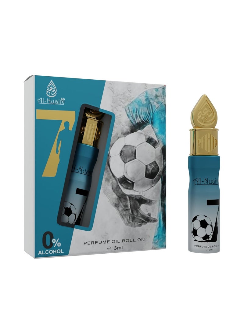 Al Nuaim Al-Nuaim 07 Perfume Oil Attar Roll-On 6ml | Alcohol-Free Unisex Concentrated Perfume Oil | Long Lasting Fruity, Aquatic & Woody Fragrance for Men & Women | Pocket Size Attar - Image 1