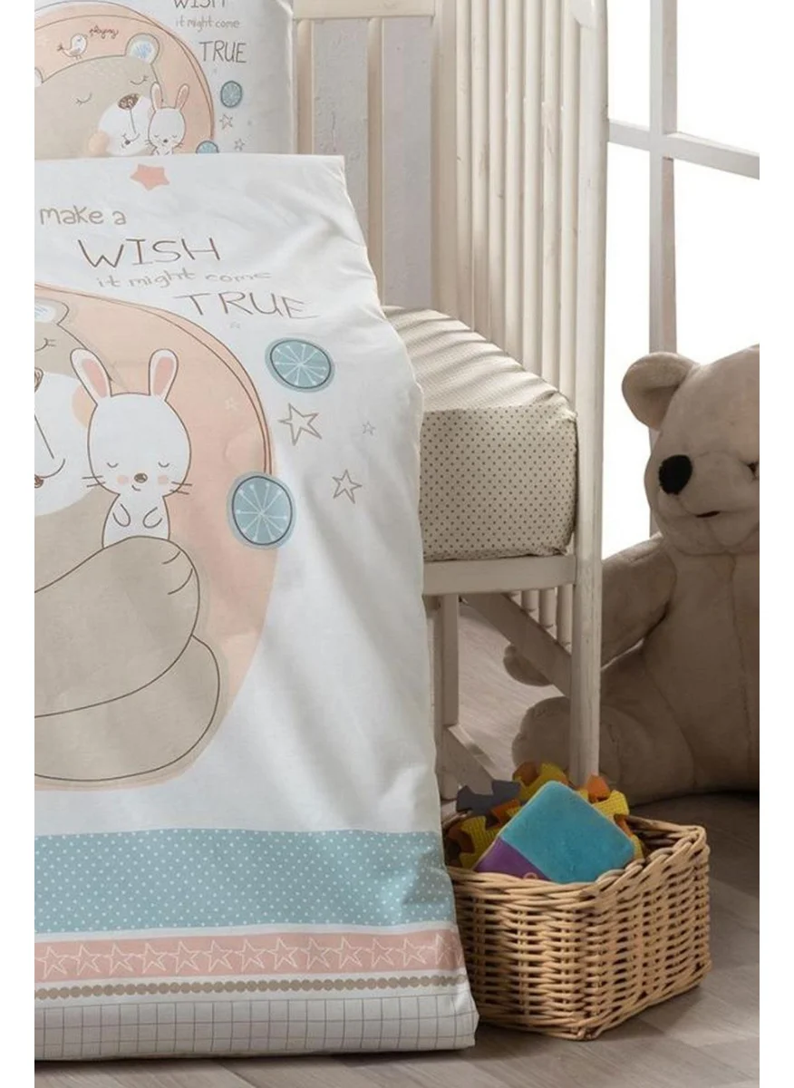 كوتن كونسيبت Ranforce Fabric Elastic 100% Cotton Silky Baby Bedsheet