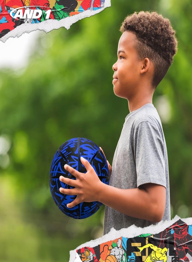 AND1 Street Ink 27.5 Basketball : Youth Sized Rubber Streetball for Indoor and Outdoor Use, Deep Channel Construction and Durability, Ideal for Boys and Girls Ages 9-11, Includes 10” Pump - Image 5