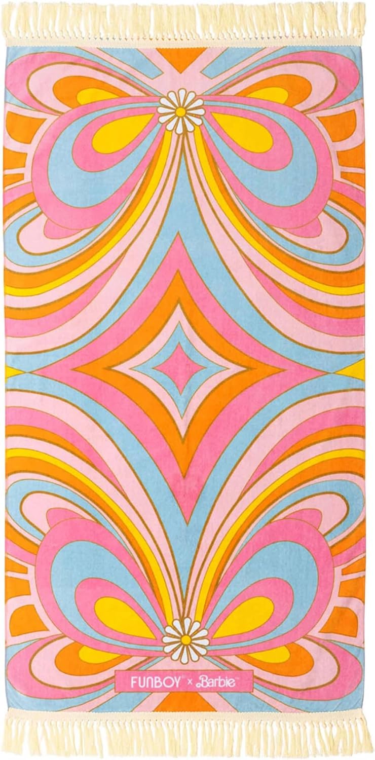 FUNBOY  Malibu Barbie Luxury Dream Oversized Beach Towel Perfect For A Summer Pool Party 7200 x 3500 - Image 1
