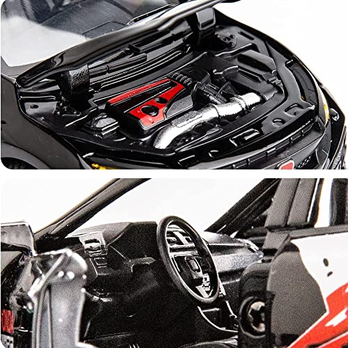 Coelon 1:32 Diecast Metal Car Model Ype R Toy Cars For Kids Pull Back Openable Doors With Light Sound, White - Image 5