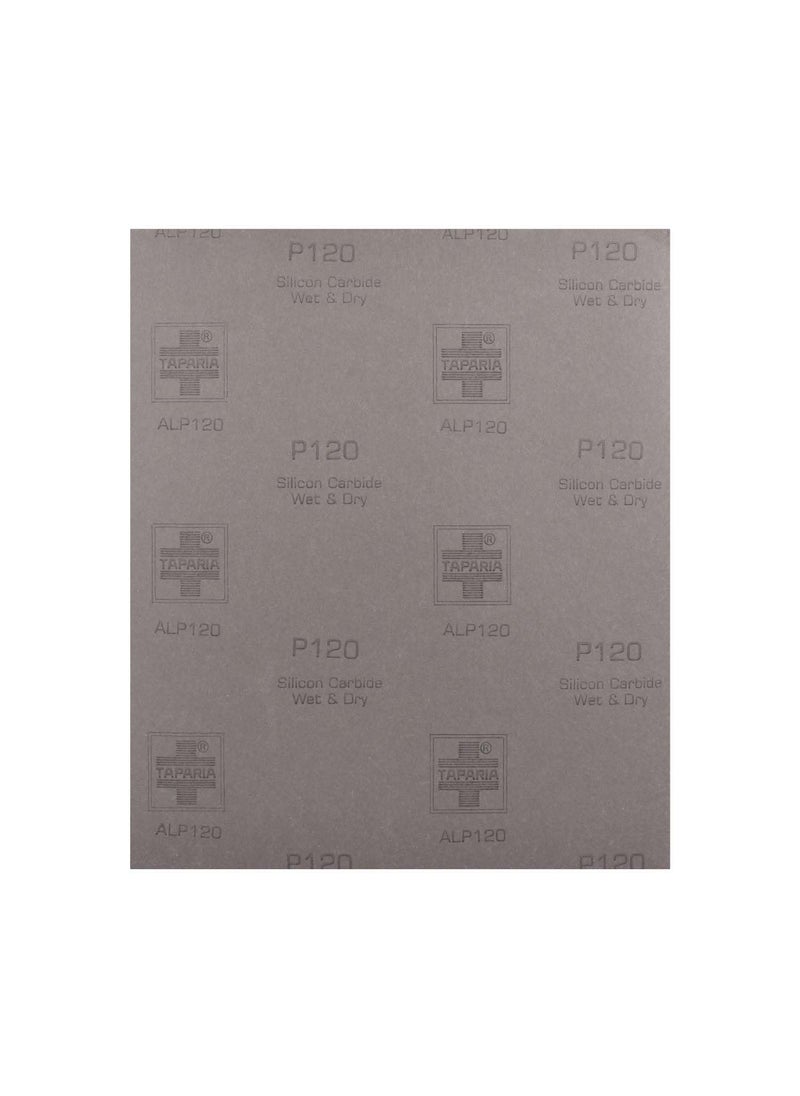 Taparia Taparia 9 X 11 Silicon Carbide Wet Or Dry Emery Sheet Grit 120 Pack Of 10 Alp 120  - Image 3