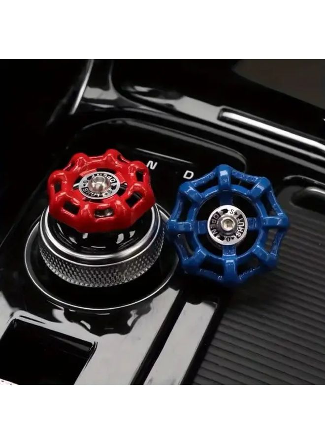Blue One Click Car Gear Shift Knob Control Center Interior Upgrade - Image 1