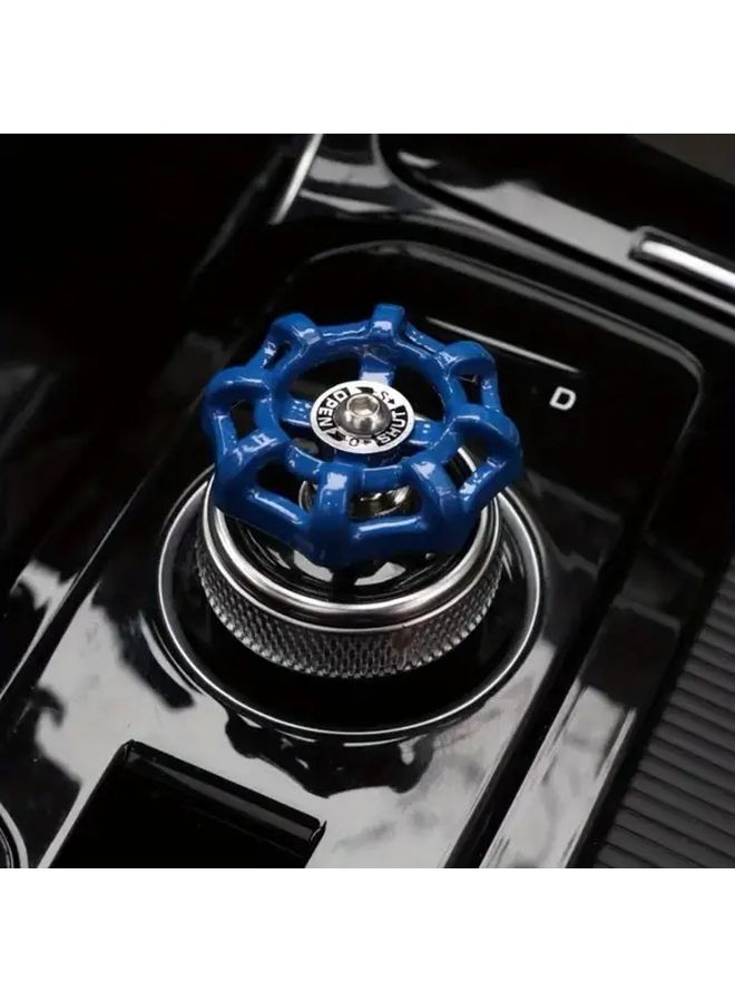 Blue One Click Car Gear Shift Knob Control Center Interior Upgrade - Image 5