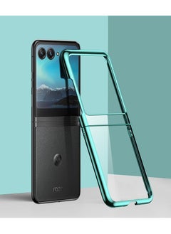 Case Compatible with Motorola Razr 50 Ultra 5G, Ultra Thin Clear Plating Hard PC Phone Case Camera Protection Shockproof Cover Shell for Moto Razr 50 Ultra