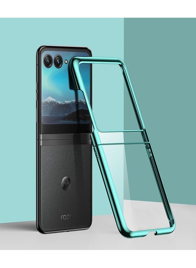 General - Case Compatible with Motorola Razr 50 Ultra 5G, Ultra Thin Clear Plating Hard PC Phone Case Camera Protection Shockproof Cover Shell for Moto Razr 50 Ultra - Image 1