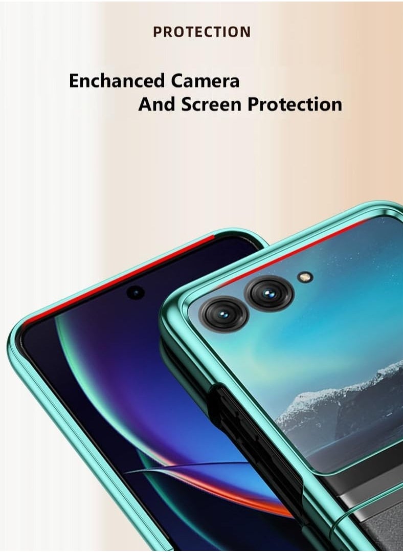 General - Case Compatible with Motorola Razr 50 Ultra 5G, Ultra Thin Clear Plating Hard PC Phone Case Camera Protection Shockproof Cover Shell for Moto Razr 50 Ultra - Image 1