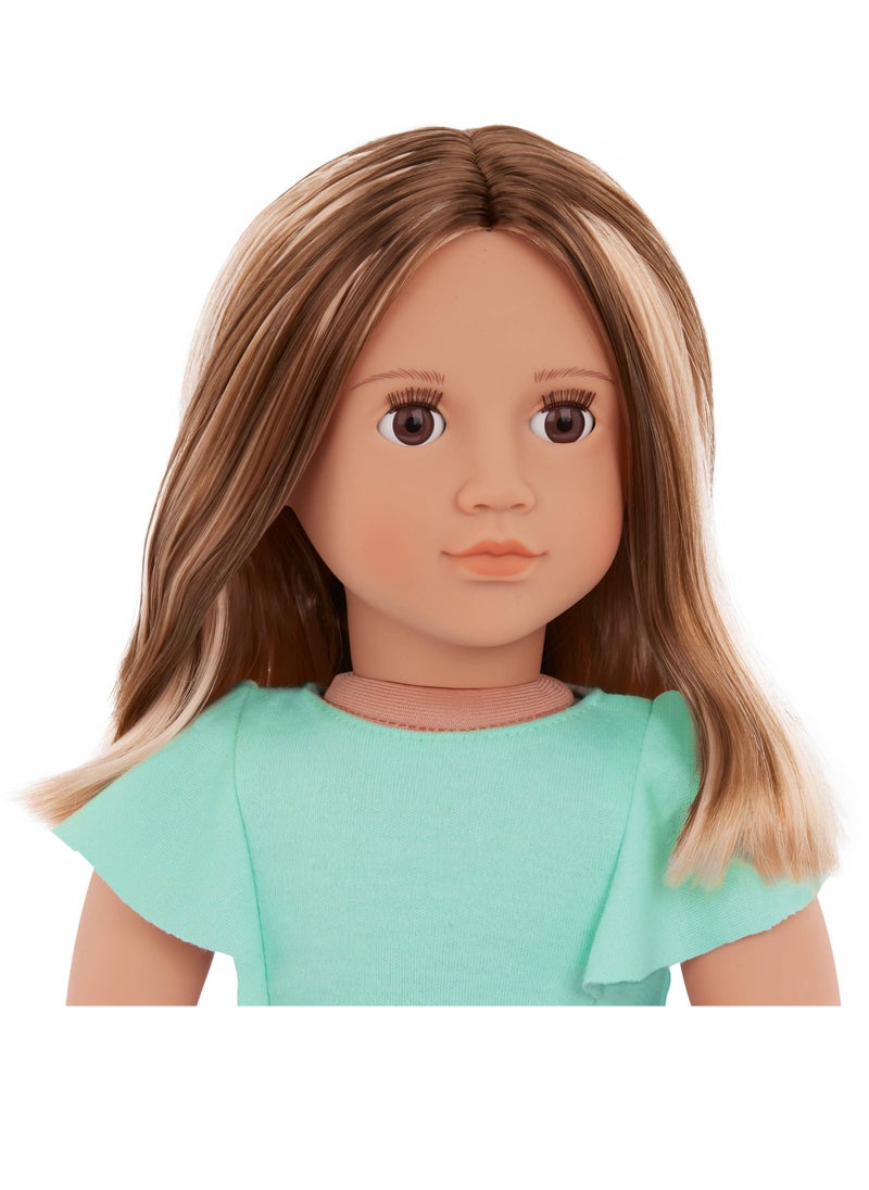 Our Generation - Lisa 46 Cm Fashion Doll In Tulle Skirt Outfit Stylish And Interactive Dress-Up Fun Soft Body With Rotating Limbs, Fabric Clothing Age 3 Years And Up - Image 1