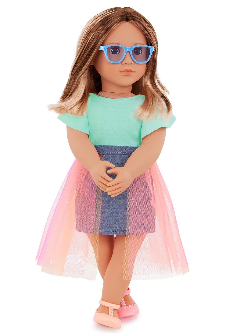 Our Generation - Lisa 46 Cm Fashion Doll In Tulle Skirt Outfit Stylish And Interactive Dress-Up Fun Soft Body With Rotating Limbs, Fabric Clothing Age 3 Years And Up - Image 1