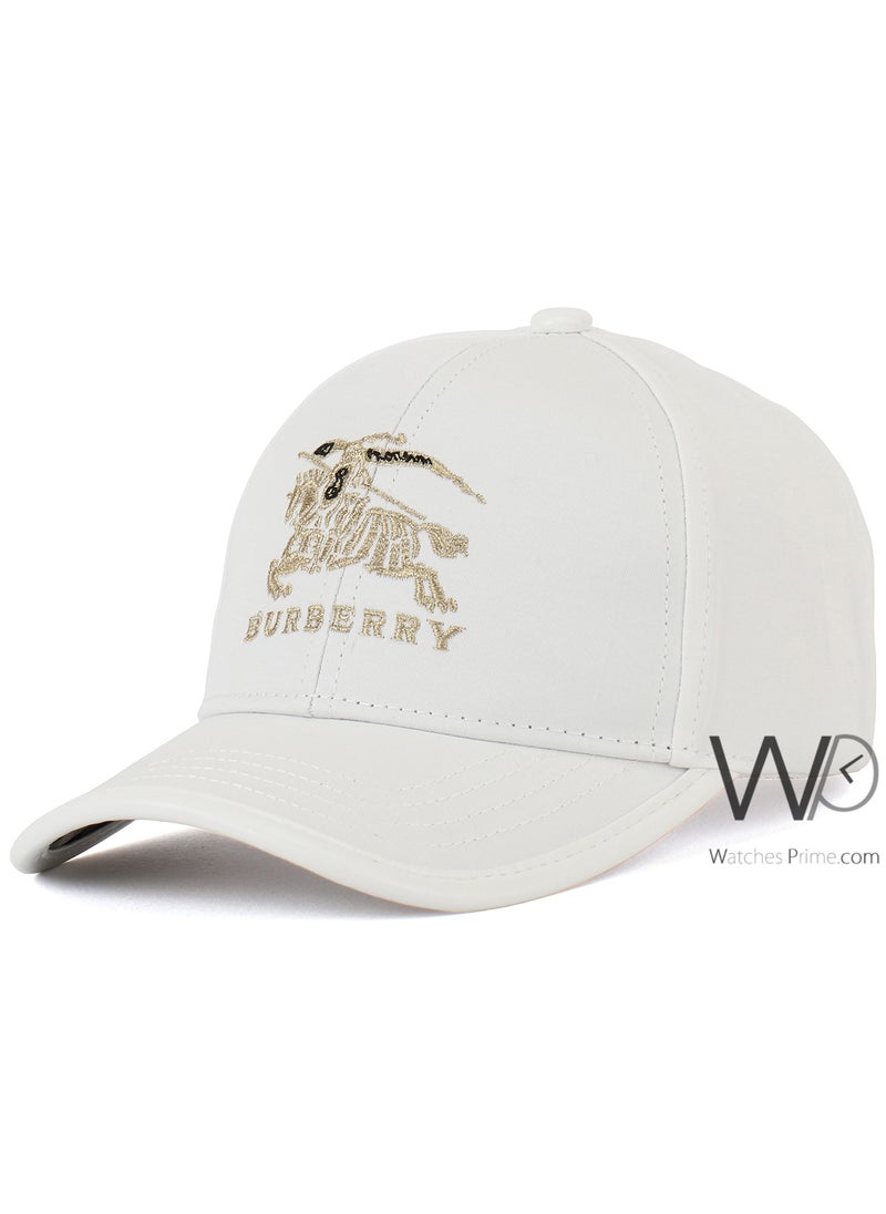 BURBERRY Burberry Baseball Cap White Color Cotton Hat For Men  - Image 1