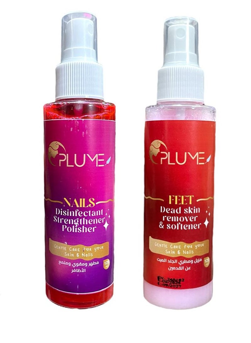 بلوم مزيل الجلد الزائد حول الاظافر 125مل ومعقم  ومورد الأظافر 125مل