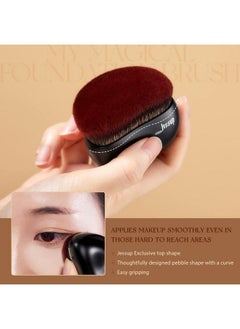 Jessup Foundation Brush Large Kabuki Makeup Brush For Face Body Blending Buffing Stippling Liquid Powder Cream Flawless With Gift Box Black Sf001  - Image 5