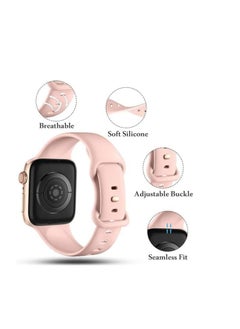 Generic Strap Silicone Band For Watch 49mm / 45mm / 44mm / 42mm Series 1/2/3/4/5/6/7/8/SE Replacement Strap Wristband Bracelet Compatible with 49 mm / 45 mm/ 44 mm / 42 mm  - Image 2