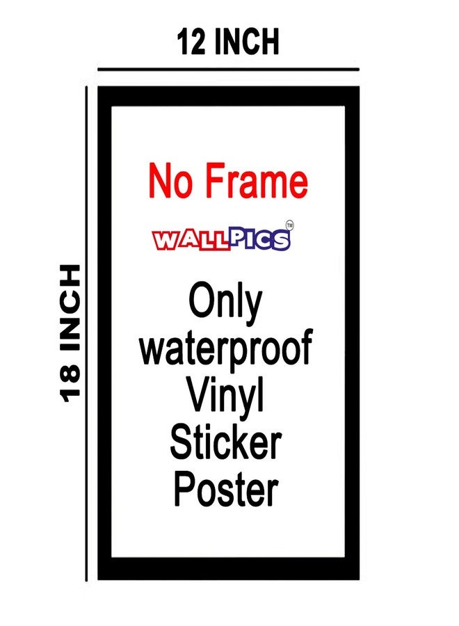 wallpics® My First Billion Painting Waterproof Vinyl Sticker Poster for Home Decor, Office, Hall, Living Room, Bedroom, Kids Room (12X18) - Image 4