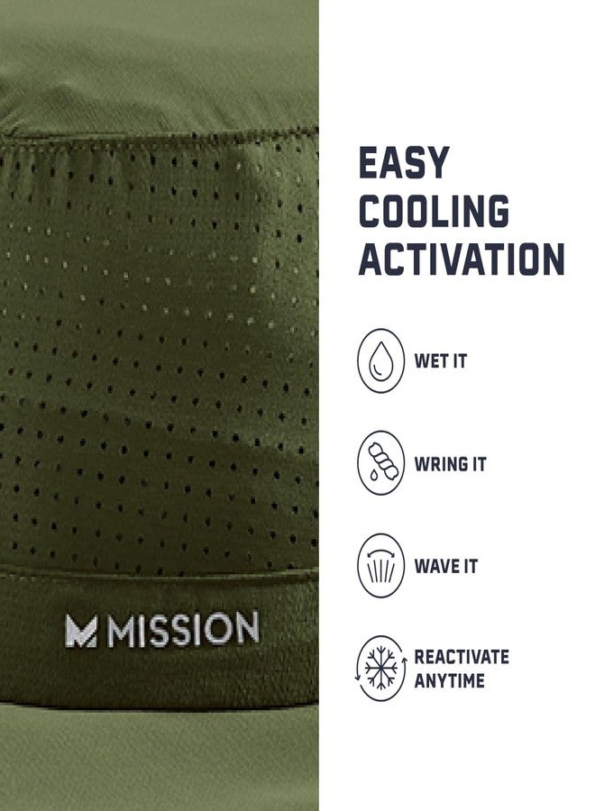 MISSION Cooling UPF Boonie Hat - Unisex Sun Hat for Hiking, Beach & Fishing - Sweat & Water Activated Technology, Bronze Green, One size - Image 3