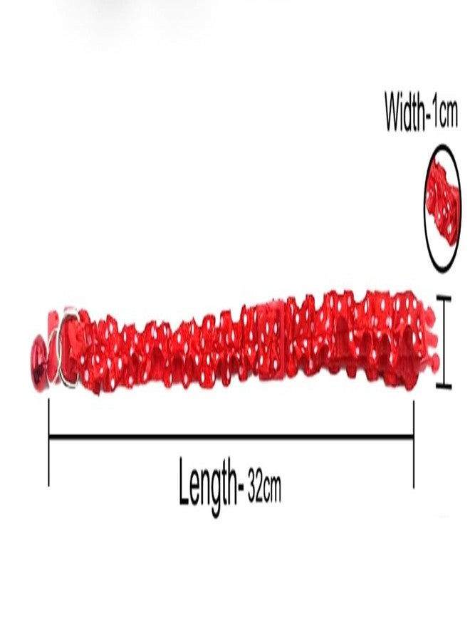 Adjustable Cat Collars Cute Ribbon Tie with Bell, Safety Identification Collars for Puppy, Kitten and Small Pets (Red) - Image 2